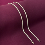 Classic Tennis 925 Silver Anklet | Diamond Look Payal