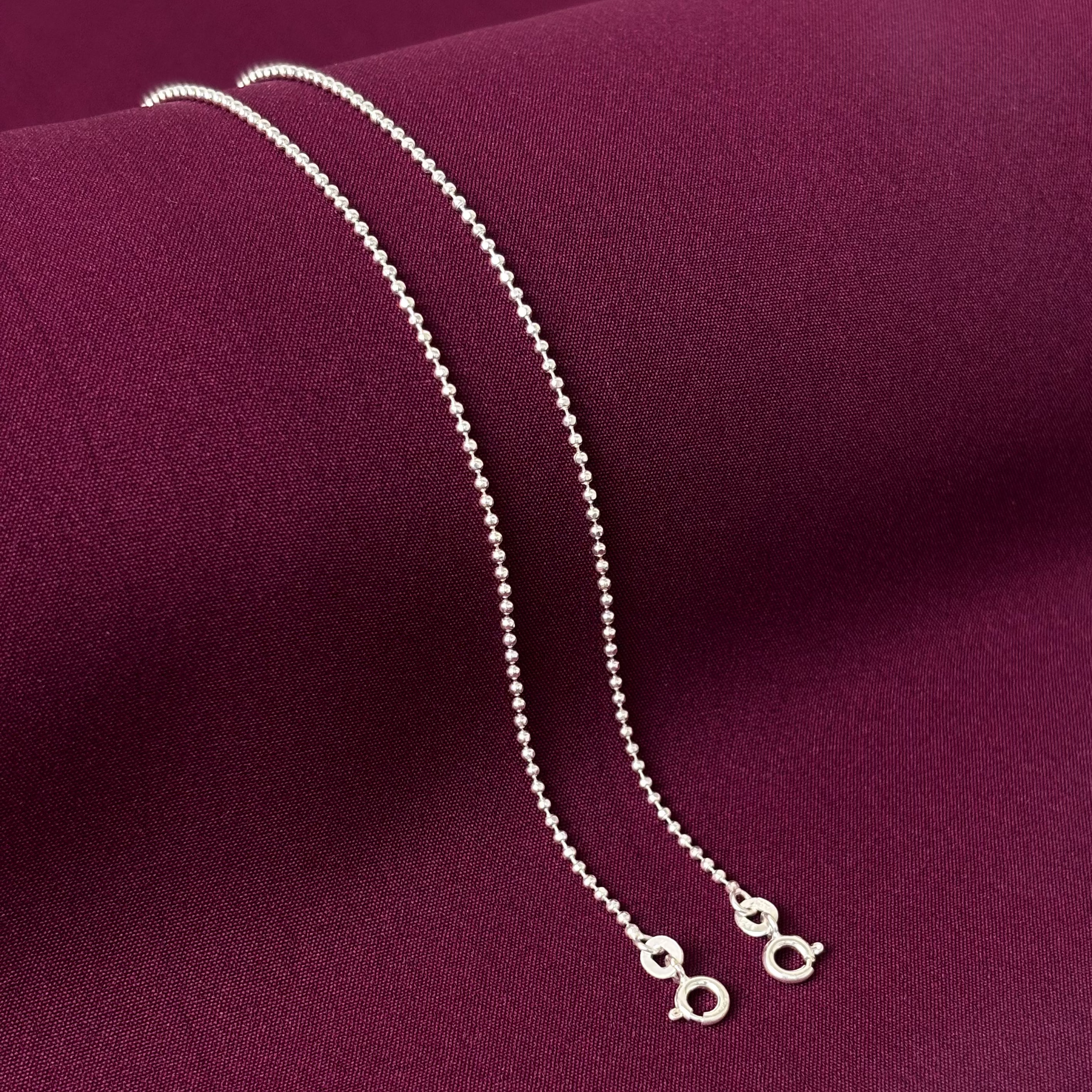 Minimal Beaded 925 Silver Anklet | Classic Everyday Payal for Women