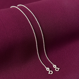 Minimal Beaded 925 Silver Anklet | Classic Everyday Payal for Women