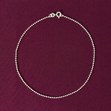 Minimal Beaded 925 Silver Anklet | Classic Everyday Payal for Women