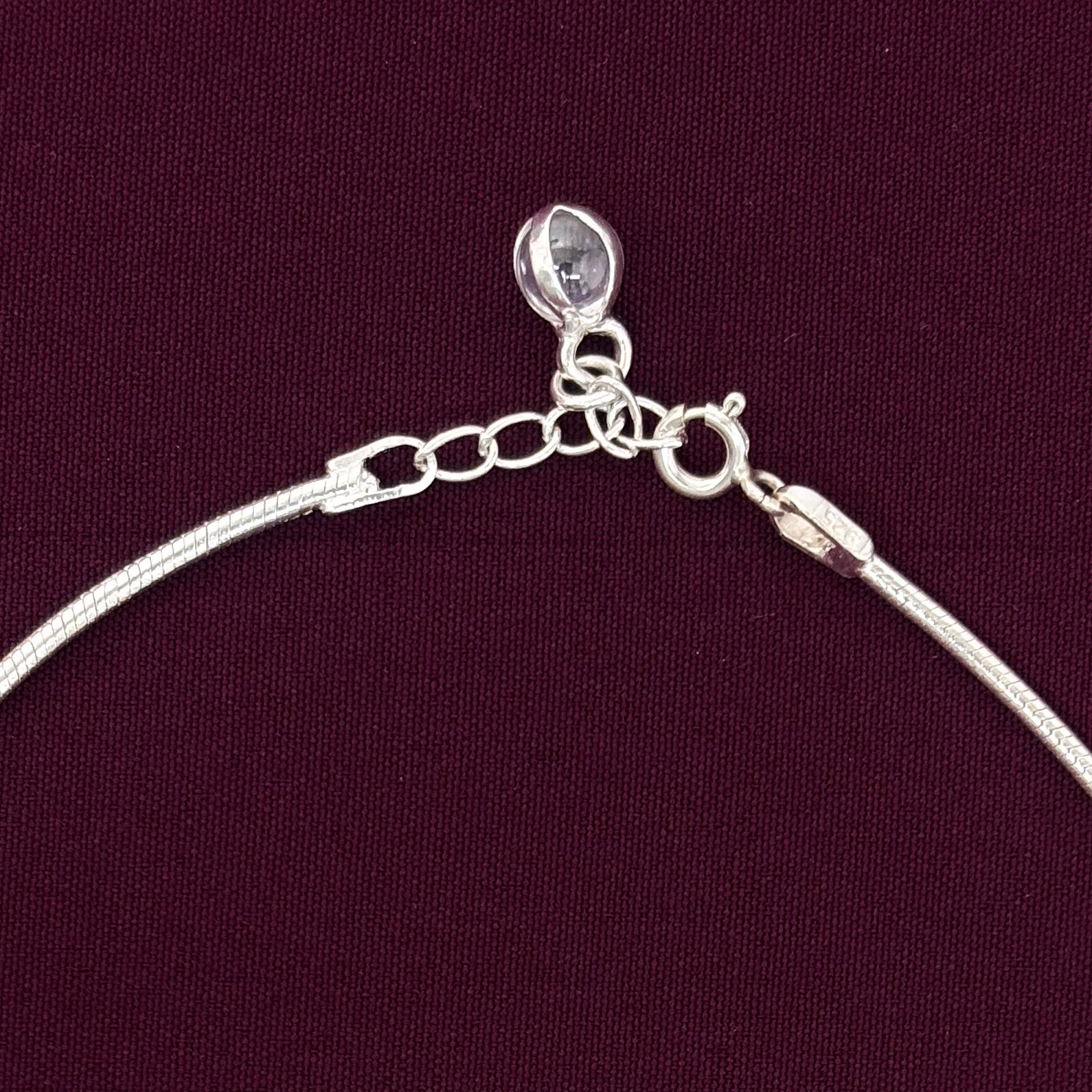 925 Sterling Silver Minimal Beaded Anklet for Women