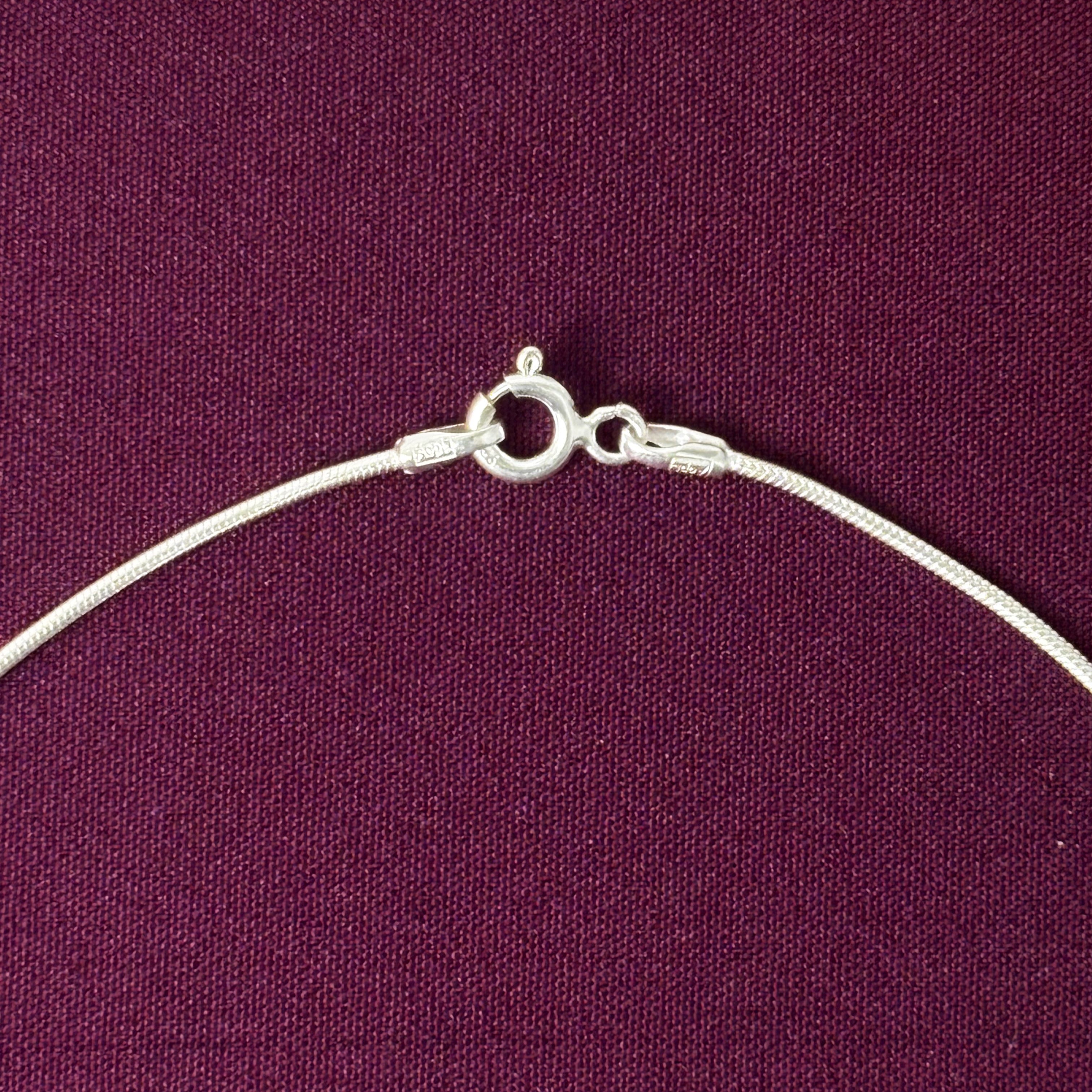 925 Sterling Silver Plain Snake Chain Anklet for Women