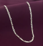 Men’s 925 Sterling Silver Figaro Chain | Classic Italian Link Silver Chain
