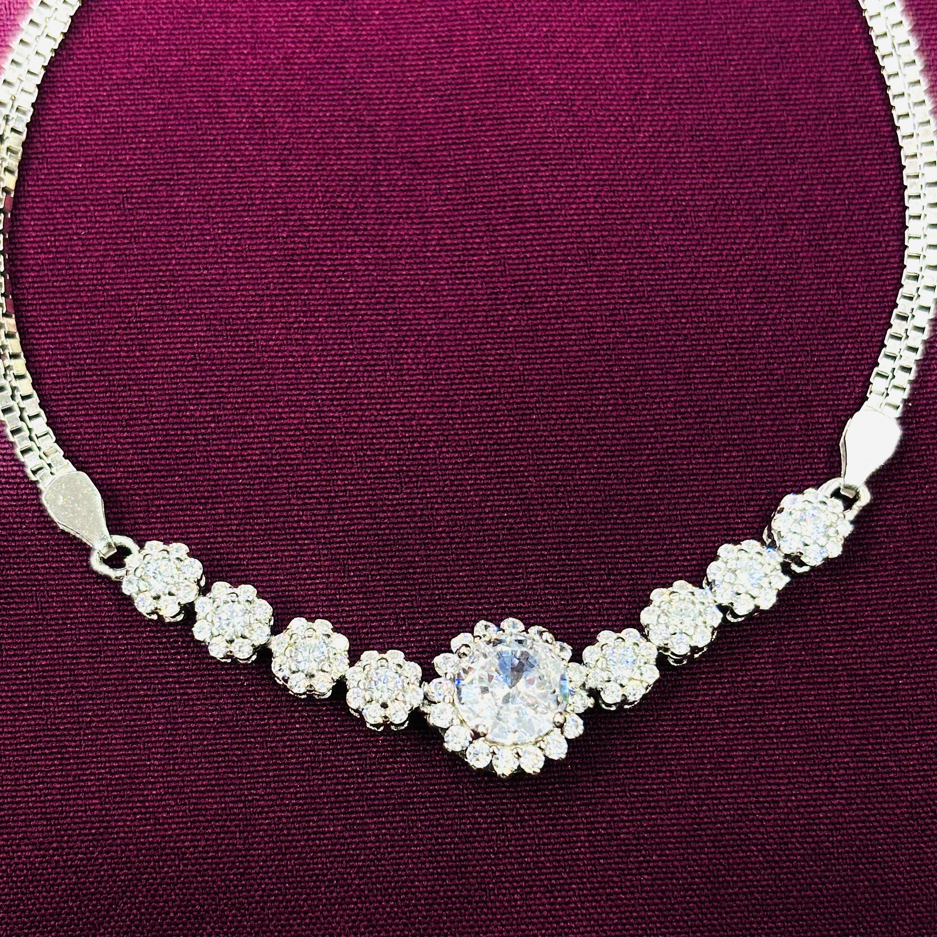 925 Sterling Silver CZ Bracelet for Women