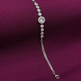 925 Sterling Silver CZ Bracelet for Women