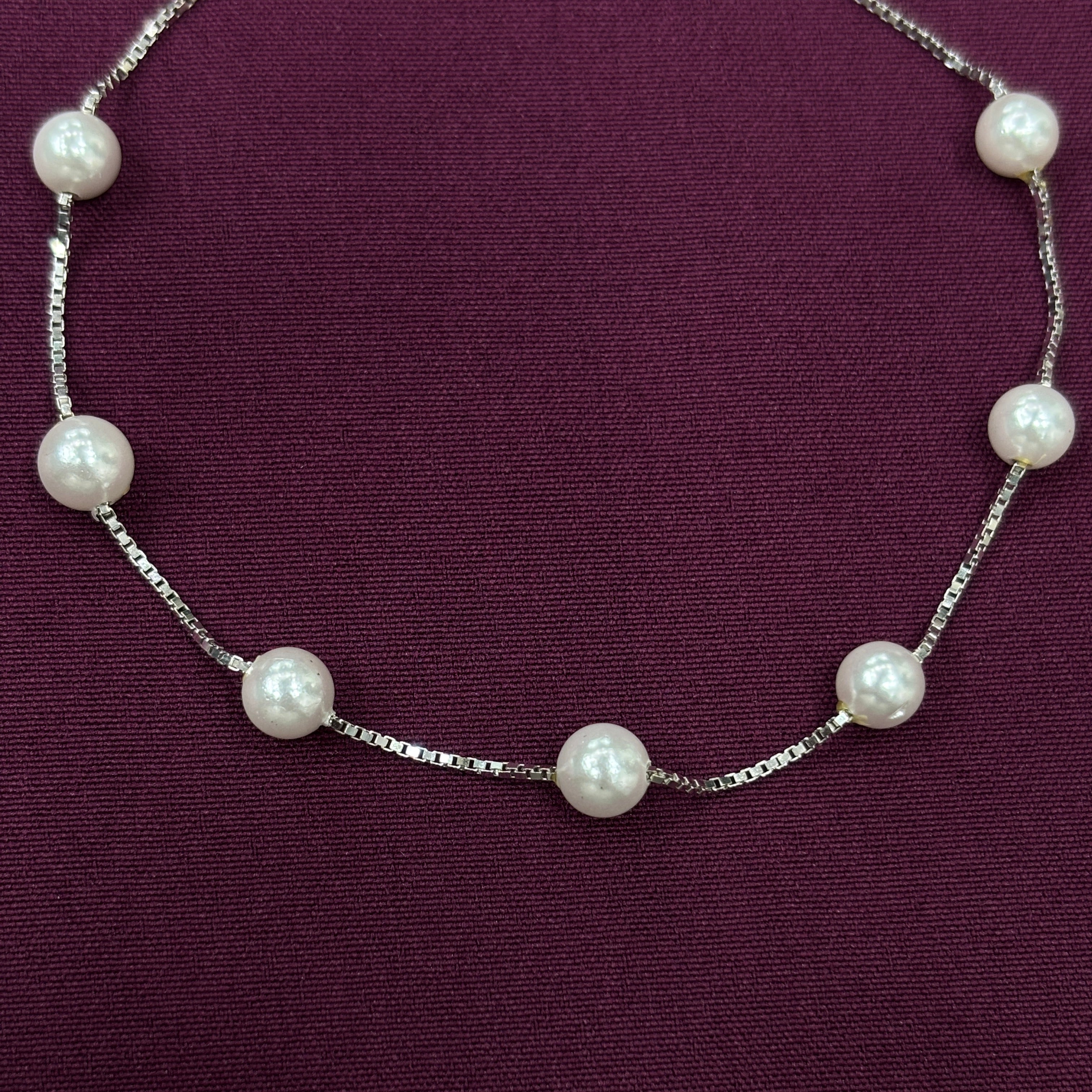 925 Sterling Silver Pearl Bracelet for Women