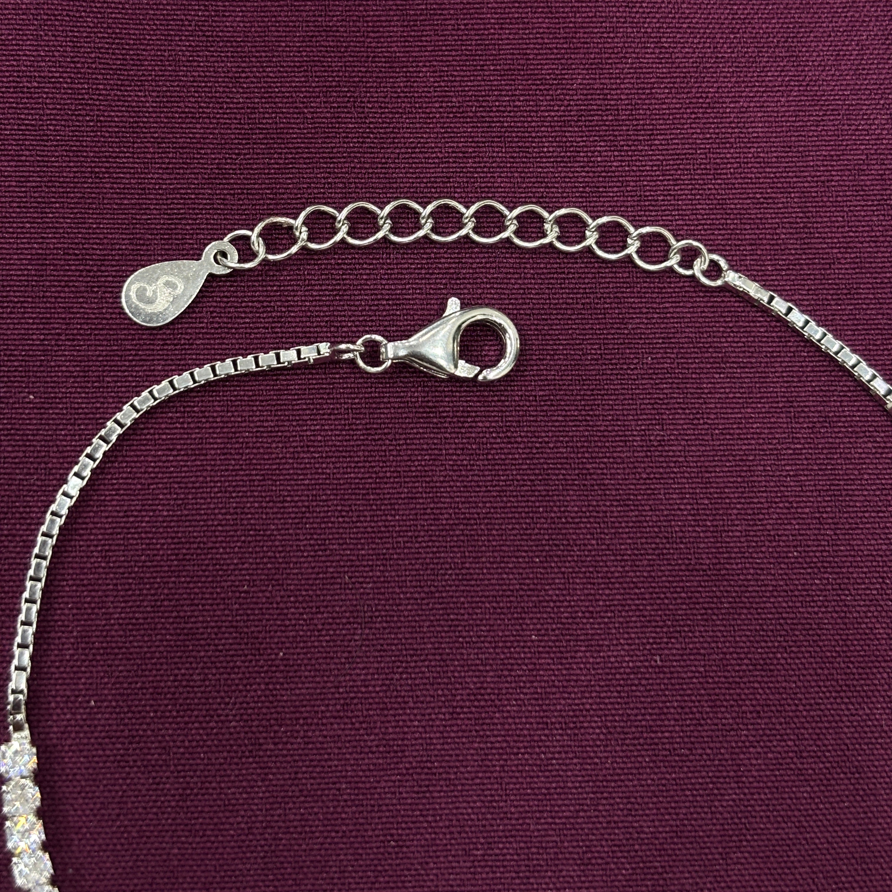 925 Sterling Silver Heart CZ Bracelet for Women | Elegant Ladies Bracelet