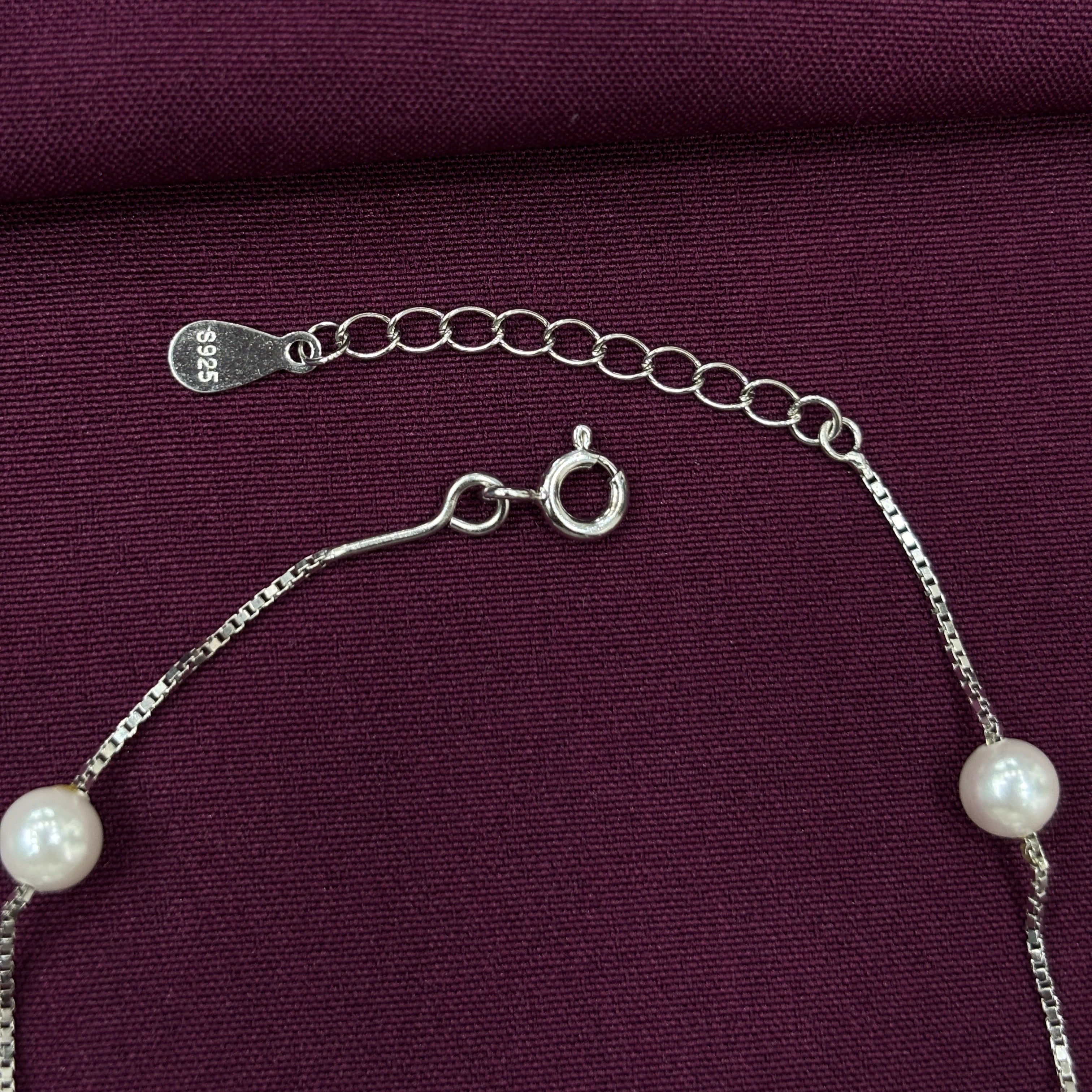 925 Sterling Silver Pearl Bracelet for Women