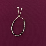 925 Sterling Silver Black Beads Kids Nazariya Adjustable Bracelet