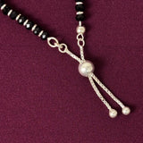925 Sterling Silver Black Beads Kids Nazariya Adjustable Bracelet