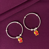 925 Sterling Silver Kids Ganesha Charm Kada Bangles Pair