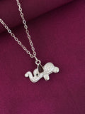 925 Sterling Silver Elephant Pendant Necklace with Chain for Kids