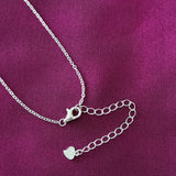 Zaviraa Dual Heart Diamond Lariat Necklace | Elegant Drop Chain Jewellery