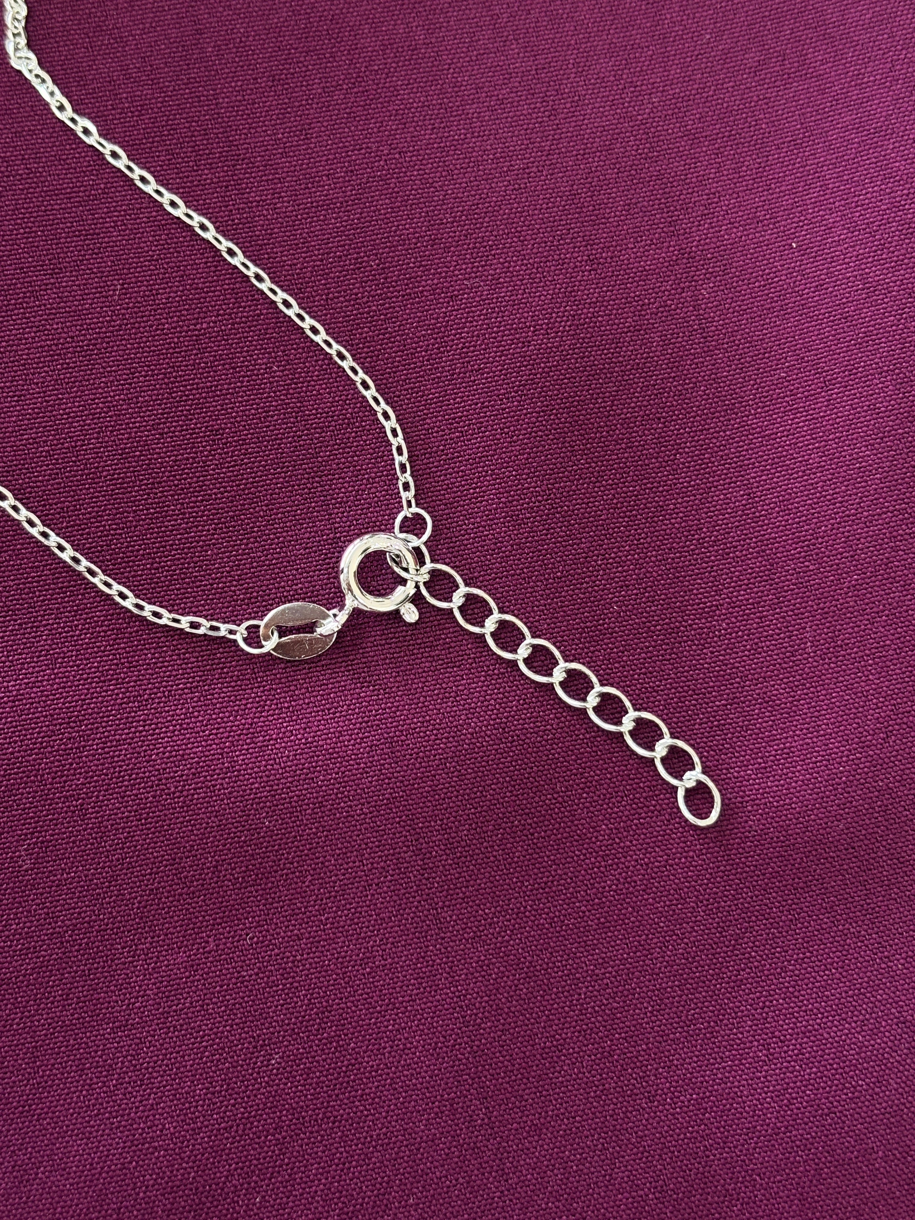 925 Sterling Silver Leaf Curve Pendant Necklace with Chain for Women