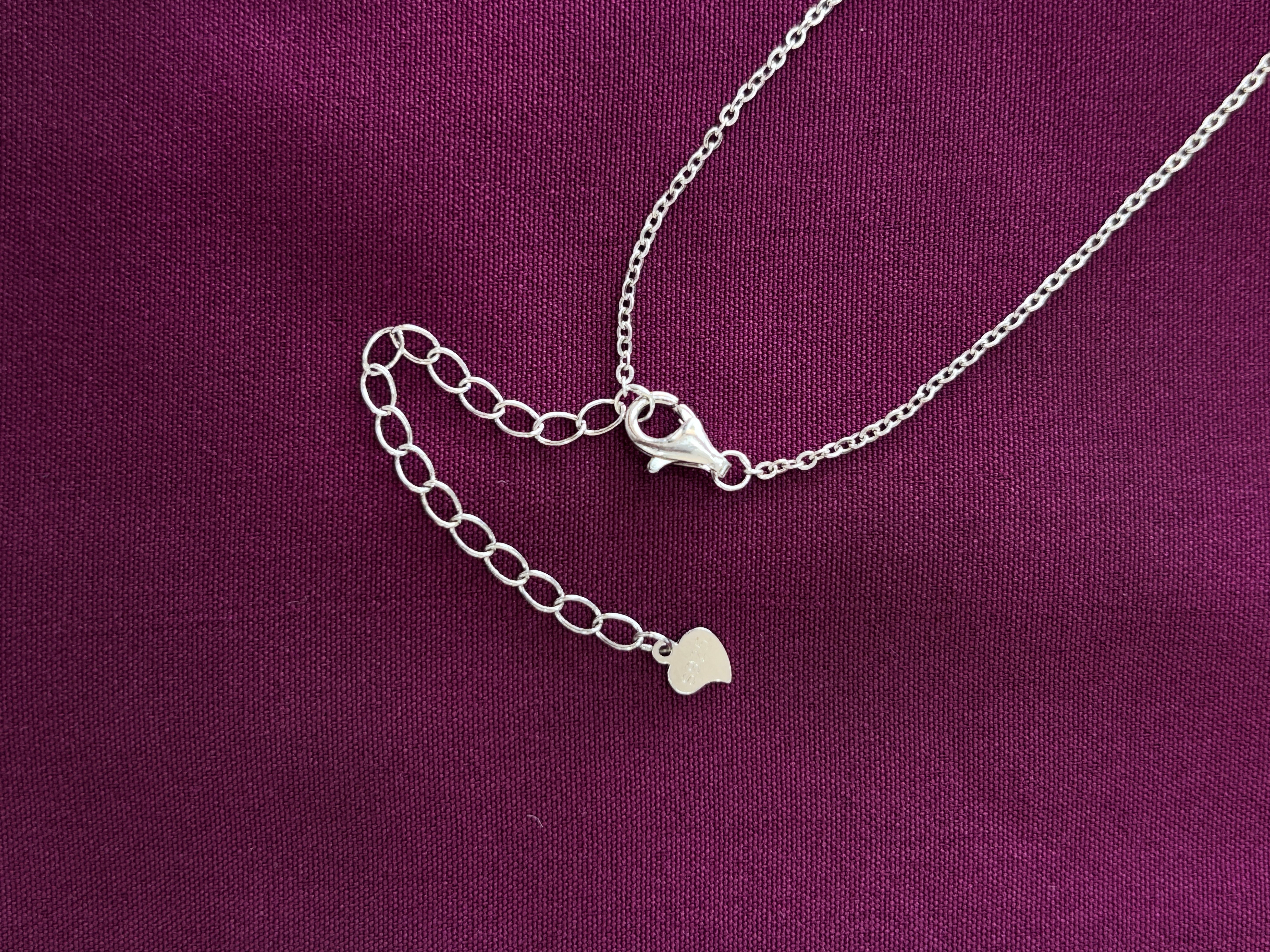 925 Sterling Silver Square Halo Pendant Necklace with Chain for Women