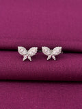 925 Sterling Silver Butterfly Pendant Necklace & Stud Earrings Set