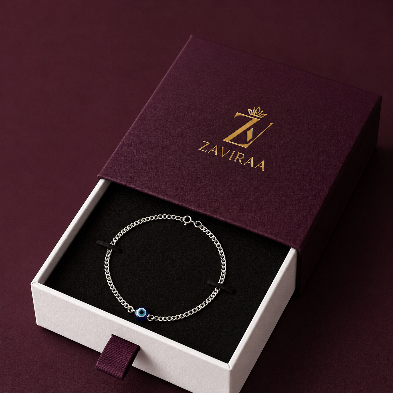Silver Evil Eye Bracelet I  Premium 925 Silver Minimal Girls Evil Eye Bracelet I Trending 925 Silver Evil Eye Bracelet