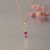 Swirly Drop Gemstone Pendant