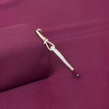 Sterling Silver Cross Detail CZ Designer Bracelet Kada for Women