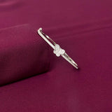 Sterling Silver Butterfly CZ Bracelet Kada for Women