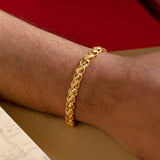 Lotus 22Kt Gold Men's bracelet