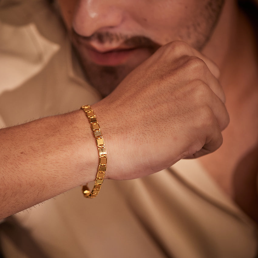 Royal Torque 22KT Gold Chain Bracelet for Men