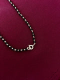 925 Sterling Silver Triple Stone Solitaire Mangalsutra Necklace for Women