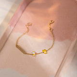 Cute Duckling Personalized Kid's Gold Bracelet