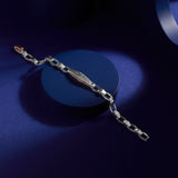 Liban Platinum Wristlet For Men