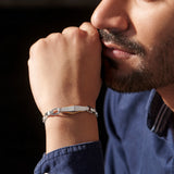 Liban Platinum Wristlet For Men