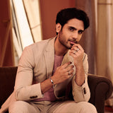 Liban Platinum Wristlet For Men