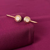 Round Charm Studded Women Kada in 925 Silver | Open Cuff Bracelet
