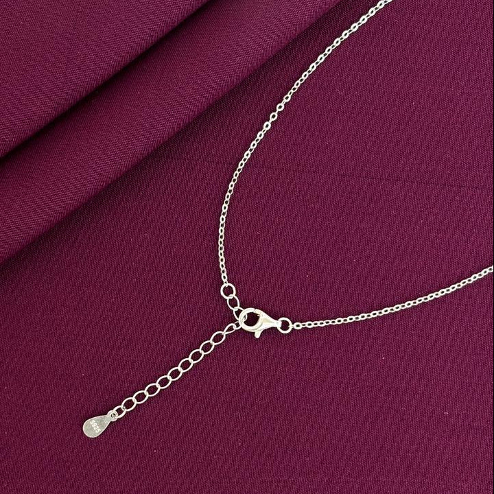 925 Silver Open Heart Pendant Necklace for Women | Minimal Love Heart Sterling Silver Jewellery