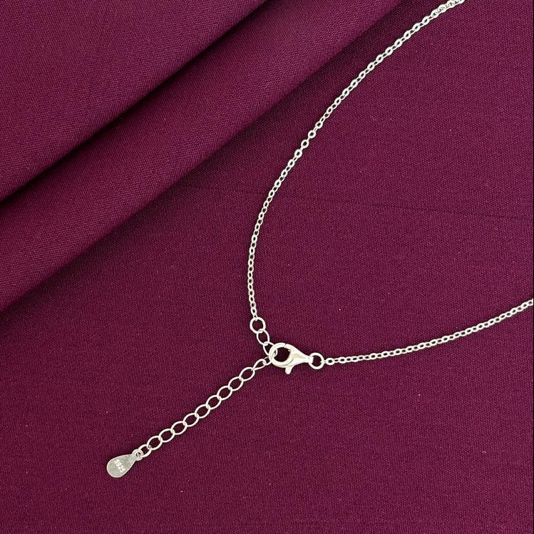 925 Silver Bow Knot Pendant Necklace for Women | Cute Ribbon Bow Solitaire Sterling Silver Jewellery