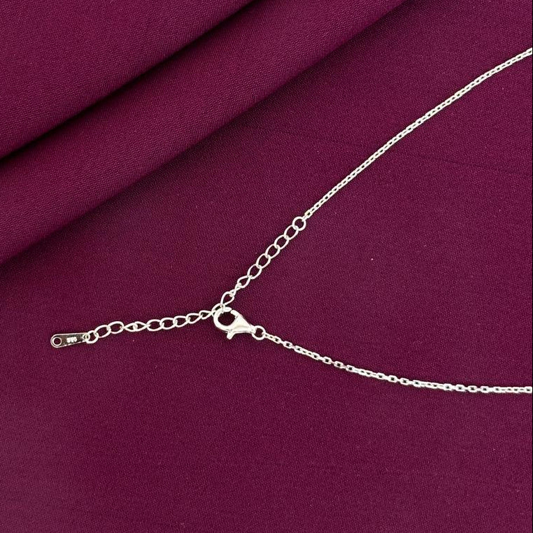 925 Silver Angel Wing Solitaire Necklace for Women