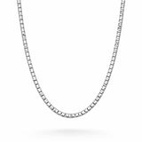 Men’s 925 Sterling Silver Box Link Chain | Minimal Square Silver Chain