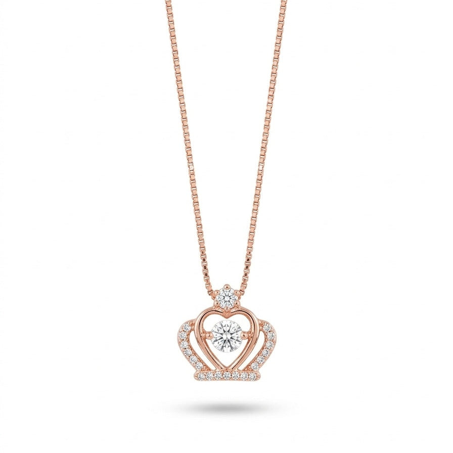 925 Silver Double Heart Pendant Necklace for Women | Romantic Stone Love Necklace
