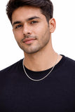 925 Sterling Silver Ball Chain for Men & Women | Minimal Bead Chain Necklace | Unisex Daily Wear