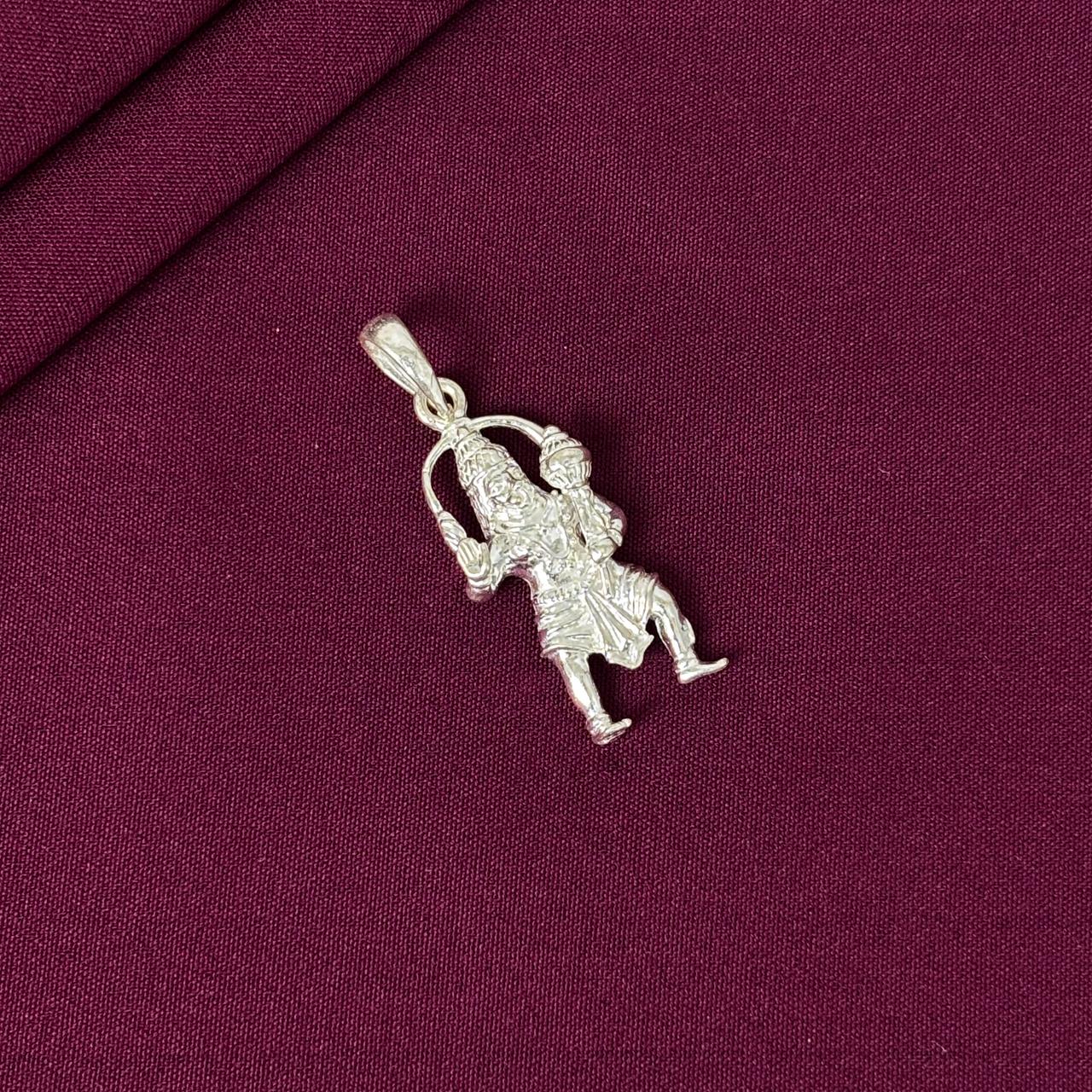 925 Sterling Silver Bal Hanuman Pendant Chain for Kids & Unisex | Divine Hanuman Pendant