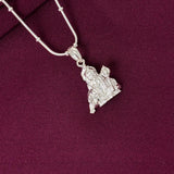 Kids 925 Sterling Silver Hanuman Pendant Chain | Bajrangbali Silver Jewellery for Boys & Girls