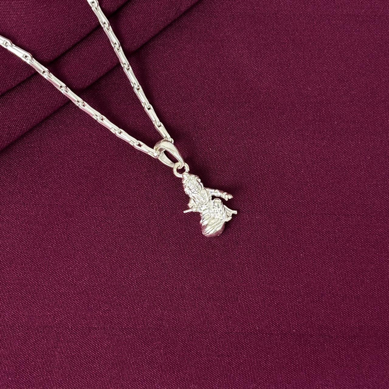 Kids 925 Sterling Silver Krishna Pendant Chain | Cute Baby Krishna Jewellery for Boys & Girls