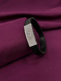 Zaviraa Signature 925 Sterling Silver Stretchable Tech-Band Bracelet