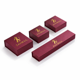 Set of Zaviraa branded boxes on a white background