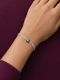 Silver Evil Eye Womens Bracelet I  Premium 925 Silver Lovely Womens Evil Eye Bracelet I Trending 925 Silver Evil Eye Bracelet