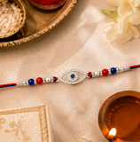 evil eye rakhi with beads