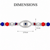 evil eye rakhi with beads