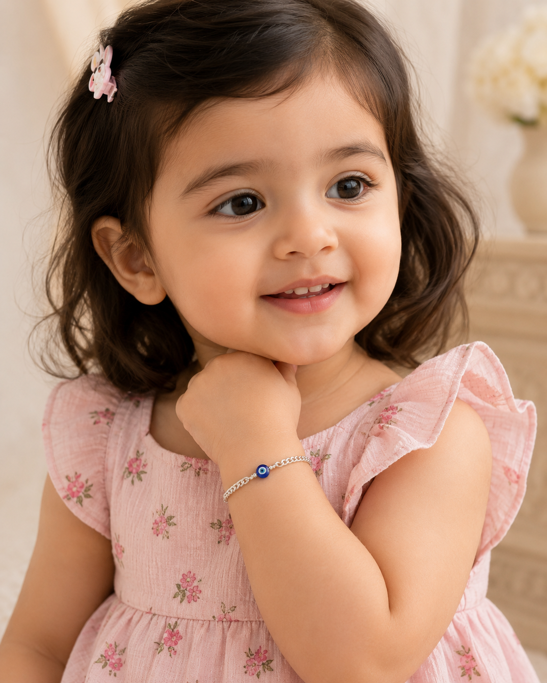 Silver Evil Eye Kids Bracelet I  Premium 925 Silver Lovely KIds Evil Eye Bracelet I Trending 925 Silver Evil Eye Bracelet