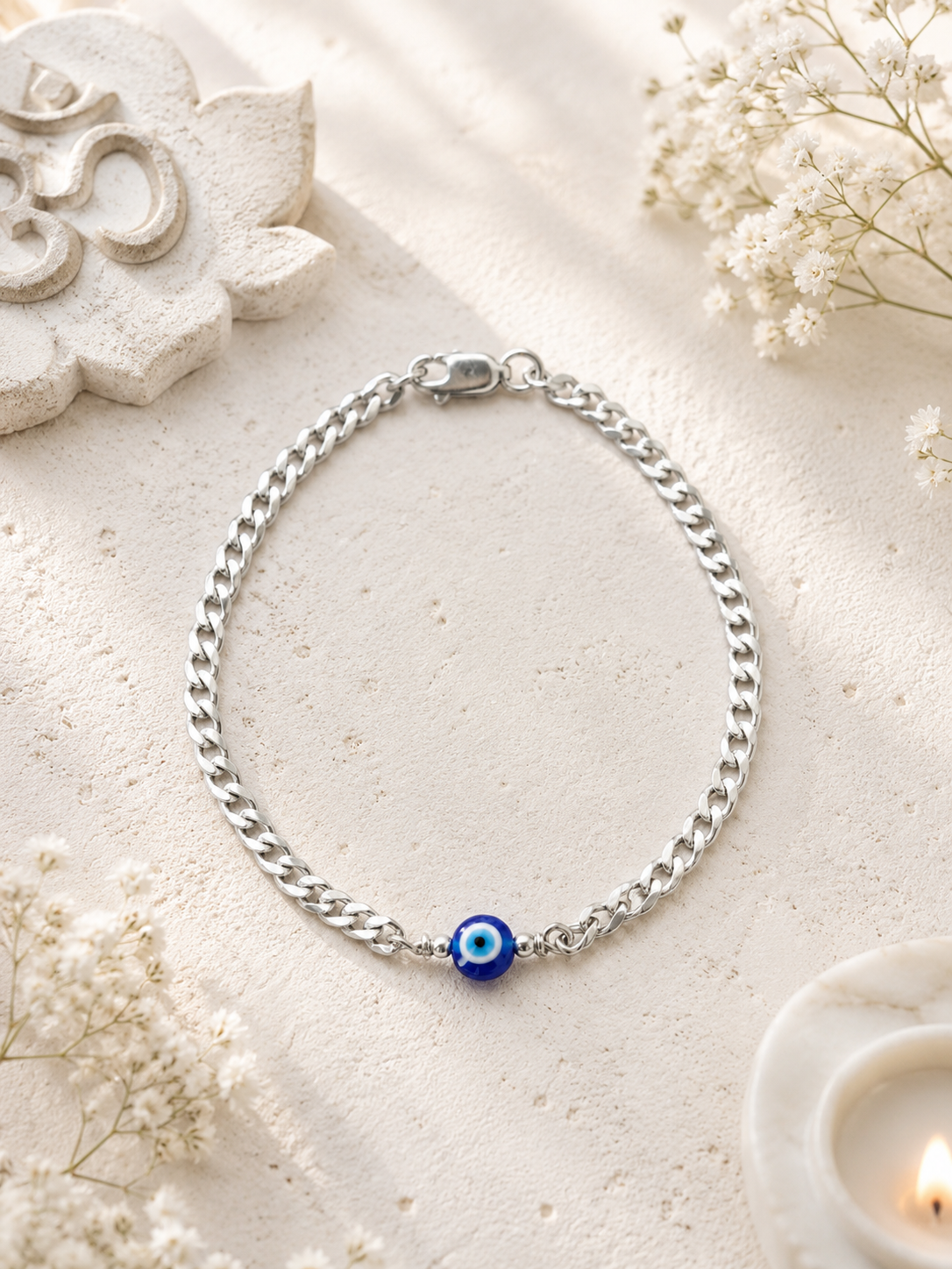 Silver Evil Eye Kids Bracelet I  Premium 925 Silver Lovely KIds Evil Eye Bracelet I Trending 925 Silver Evil Eye Bracelet