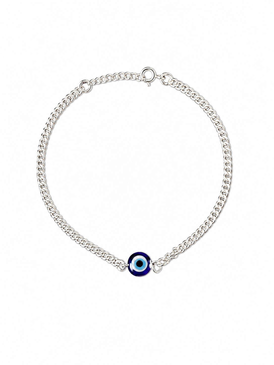 Silver Evil Eye Bracelet I  Premium 925 Silver Minimal Girls Evil Eye Bracelet I Trending 925 Silver Evil Eye Bracelet