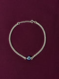 Silver Evil Eye Bracelet I  Premium 925 Silver Minimal Girls Evil Eye Bracelet I Trending 925 Silver Evil Eye Bracelet